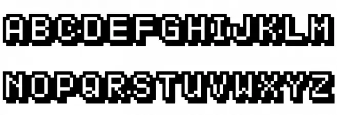 KS-PetitHeartOutline10_4 Font Litere mari