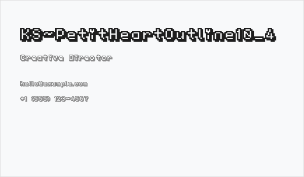 KS-PetitHeartOutline10_4 Business Card