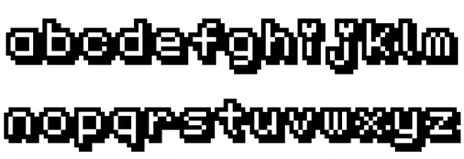 KS-PetitHeartOutline10_4 Font LOWERCASE