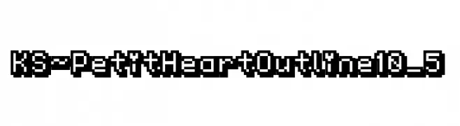 KS-PetitHeartOutline10_5  नि: शुल्क फ़ॉन्ट्स डाउनलोड
