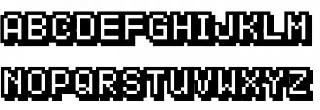 KS-PetitHeartOutline10_5 Font Litere mari