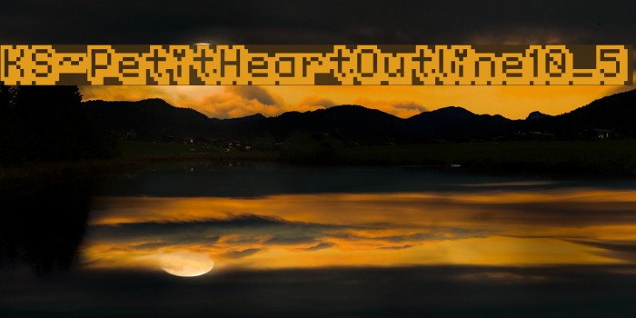 KS-PetitHeartOutline10_5 Font examples