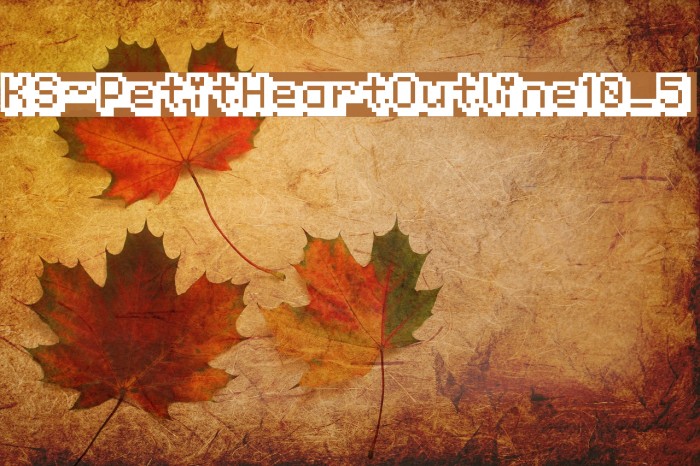 KS-PetitHeartOutline10_5 Font examples