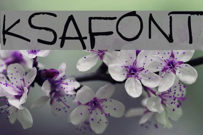 KSAFONT Font examples