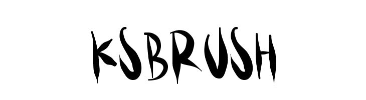 KSBRUSH  font caratteri gratis