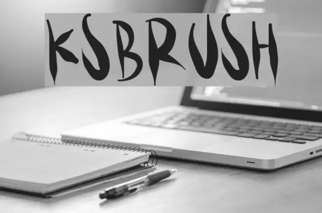 KSBRUSH Font examples