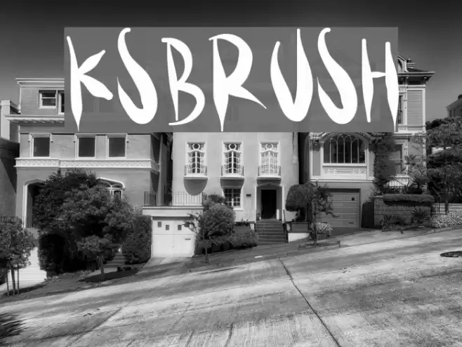 KSBRUSH Font examples