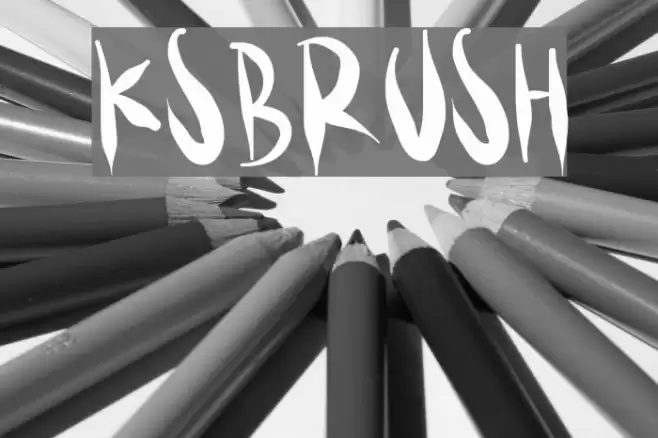 KSBRUSH Font examples