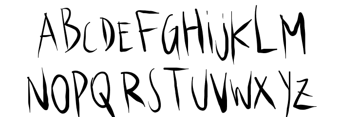 KSBRUSH Font LOWERCASE