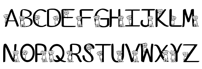 Ks Australian Shepherd Regular Font LOWERCASE