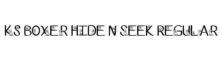 Ks Boxer Hide N Seek Regular  नि: शुल्क फ़ॉन्ट्स डाउनलोड