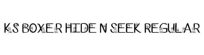 Ks Boxer Hide N Seek Regular  नि: शुल्क फ़ॉन्ट्स डाउनलोड