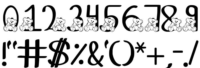 Ks Coppers Teddy Bears Regular Font OTHER CHARS
