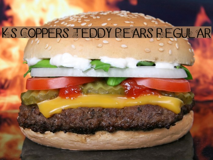 Ks Coppers Teddy Bears Regular Font examples
