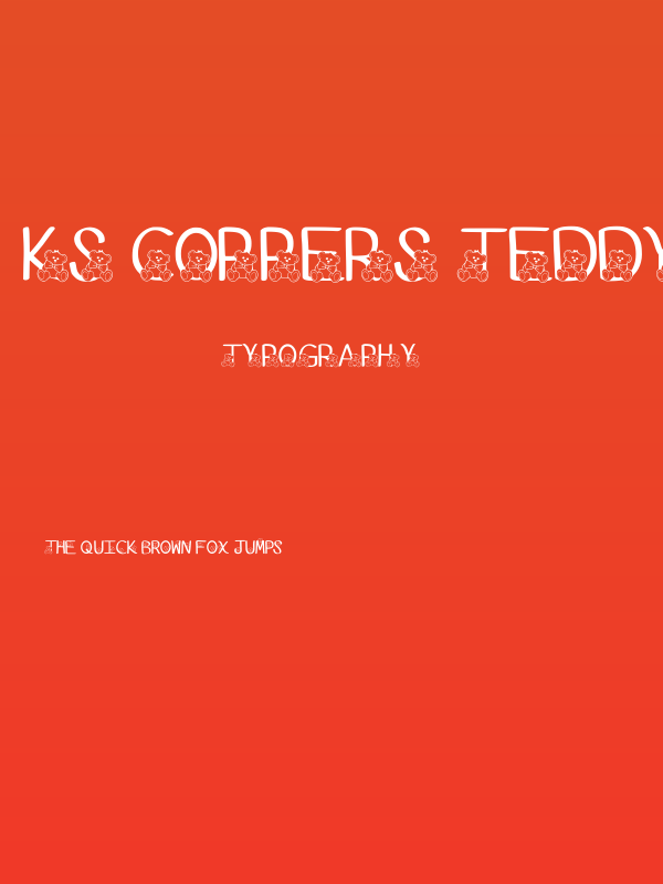 Ks Coppers Teddy Bears Regular Poster