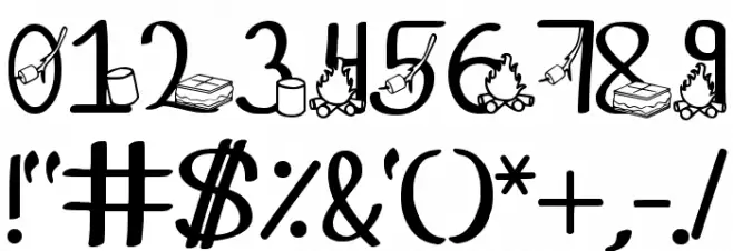 Ks I Love You Smore Regular Font OTHER CHARS