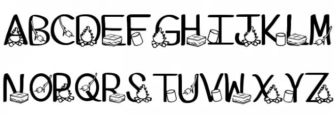 Ks I Love You Smore Regular Schriftart Groß