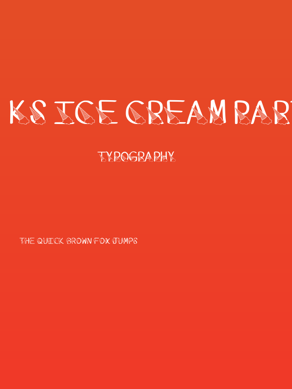 Ks Ice Cream Party Regular Poster