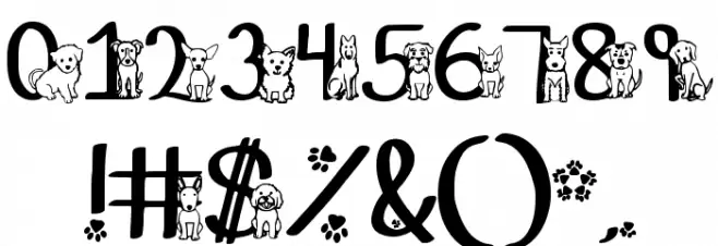 Ks Puppy Party Regular Font OTHER CHARS
