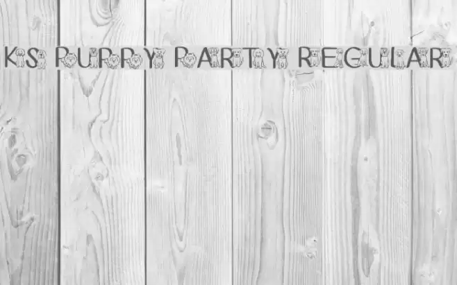 Ks Puppy Party Regular Font examples