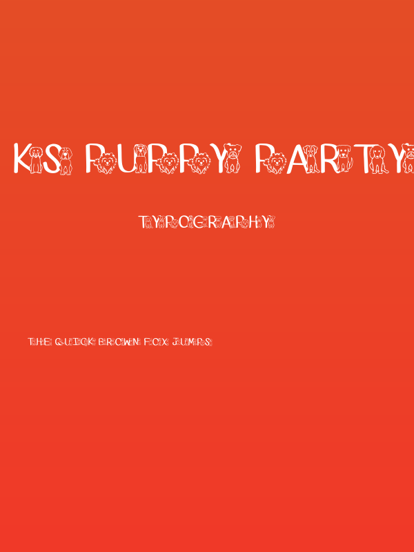 Ks Puppy Party Regular Poster