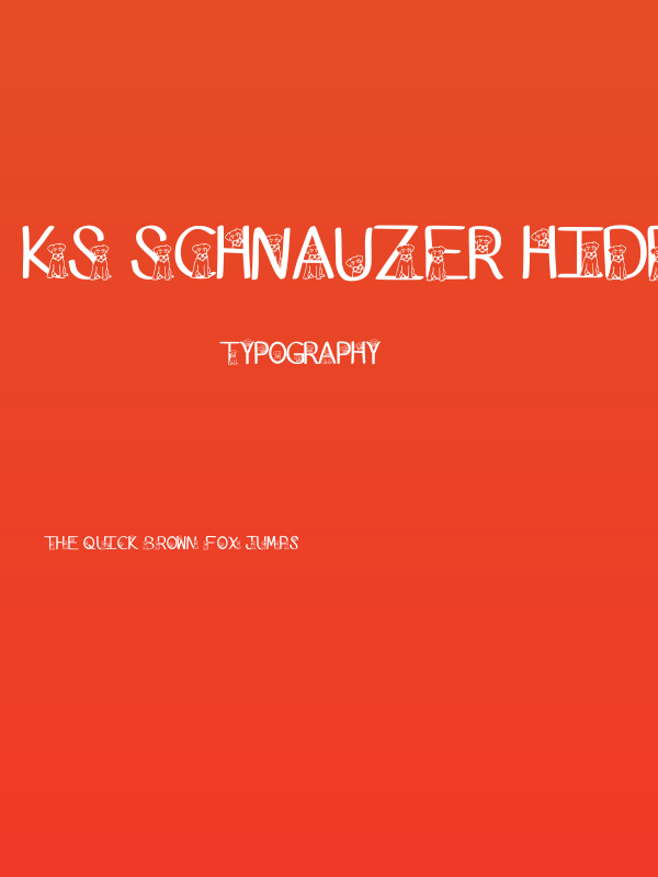 Ks Schnauzer Hide N See Regular Poster