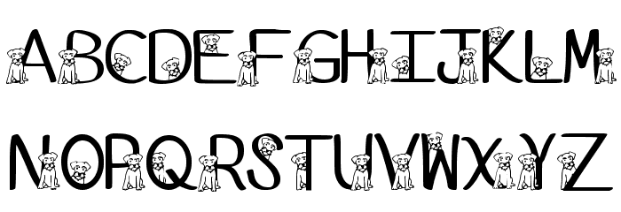Ks Schnauzer Hide N See Regular Font LOWERCASE