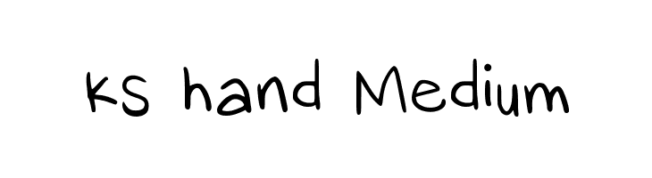 ks hand Medium  Fuentes Gratis Descargar