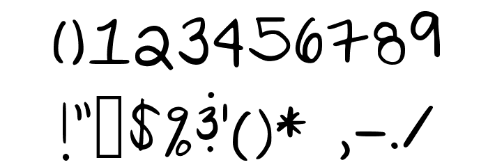 ks hand Medium Font OTHER CHARS