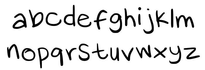 ks hand Medium Font LOWERCASE