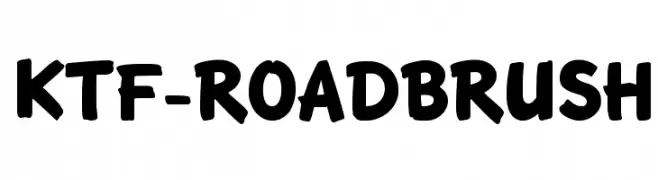 KTF-Roadbrush  フリーフォントのダウンロード