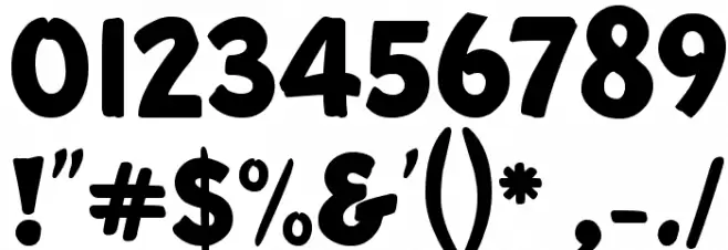 KTF-Roadbrush Font OTHER CHARS