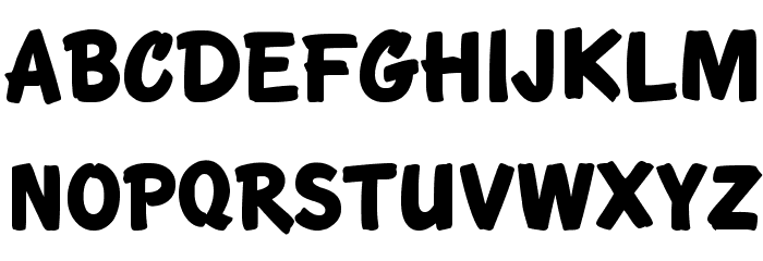 KTF-Roadbrush Font LOWERCASE