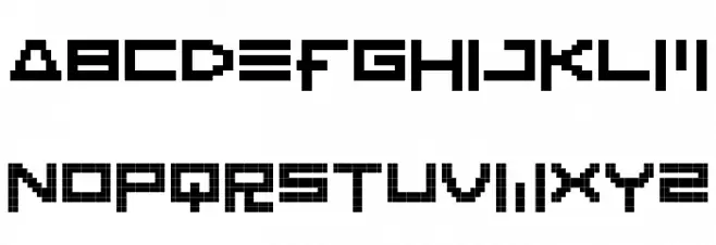 KTech 字体 大写