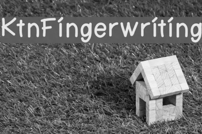 KtnFingerwriting Font examples