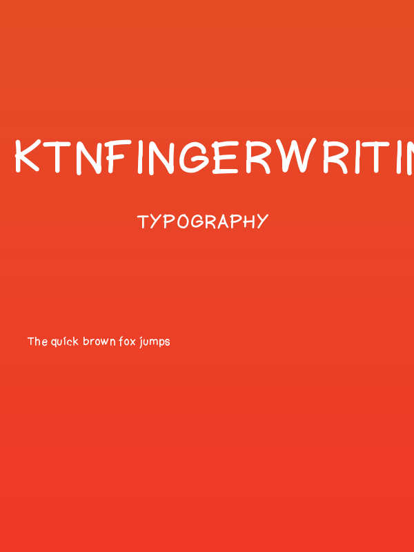 KtnFingerwriting Poster