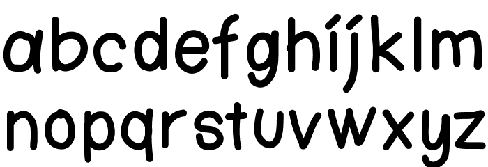KtnFingerwriting Font LOWERCASE