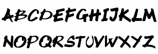 Ktochi Schriftart Groß