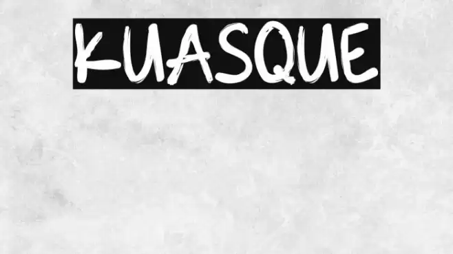 KUASQUE Font examples