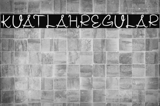 KUATLAHRegular Font examples