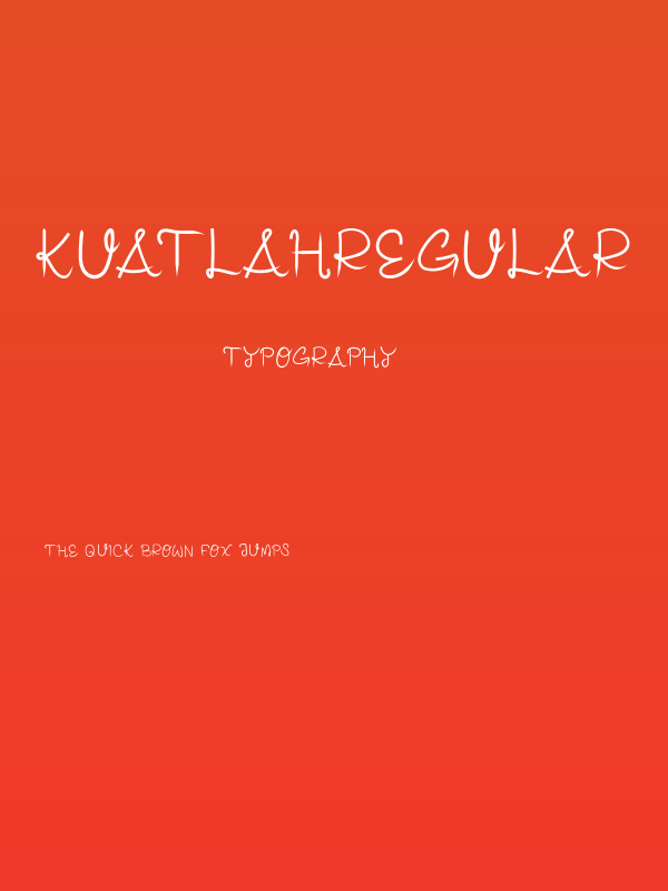 KUATLAHRegular Poster