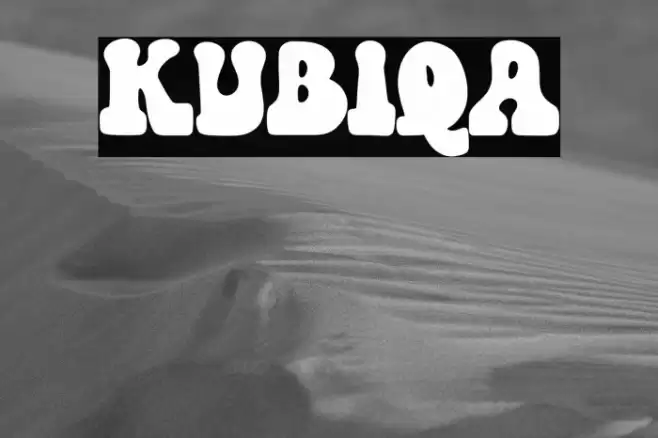 KUBIQA Font examples