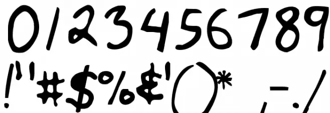 KUCHAR Font OTHER CHARS