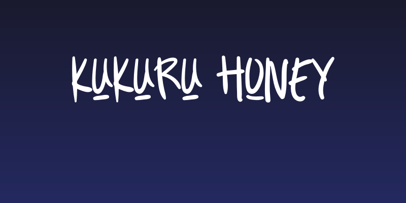 KUKURU HONEY Social Header