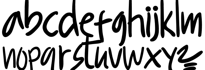 KUKURU HONEY Font LOWERCASE