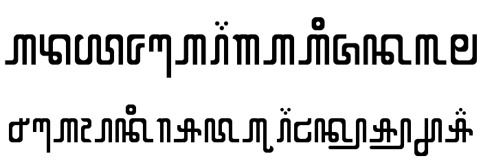 KUNJARA Regular Font LOWERCASE