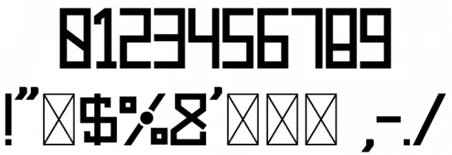 KUVAS Font OTHER CHARS