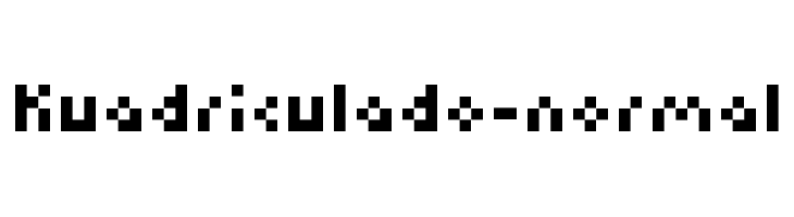 Kuadriculado-normal  Frei Schriftart Herunterladen