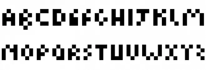 Kuadriculado-normal Schriftart Groß