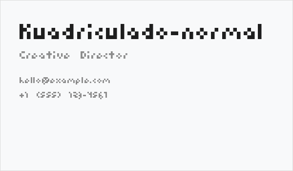 Kuadriculado-normal Business Card